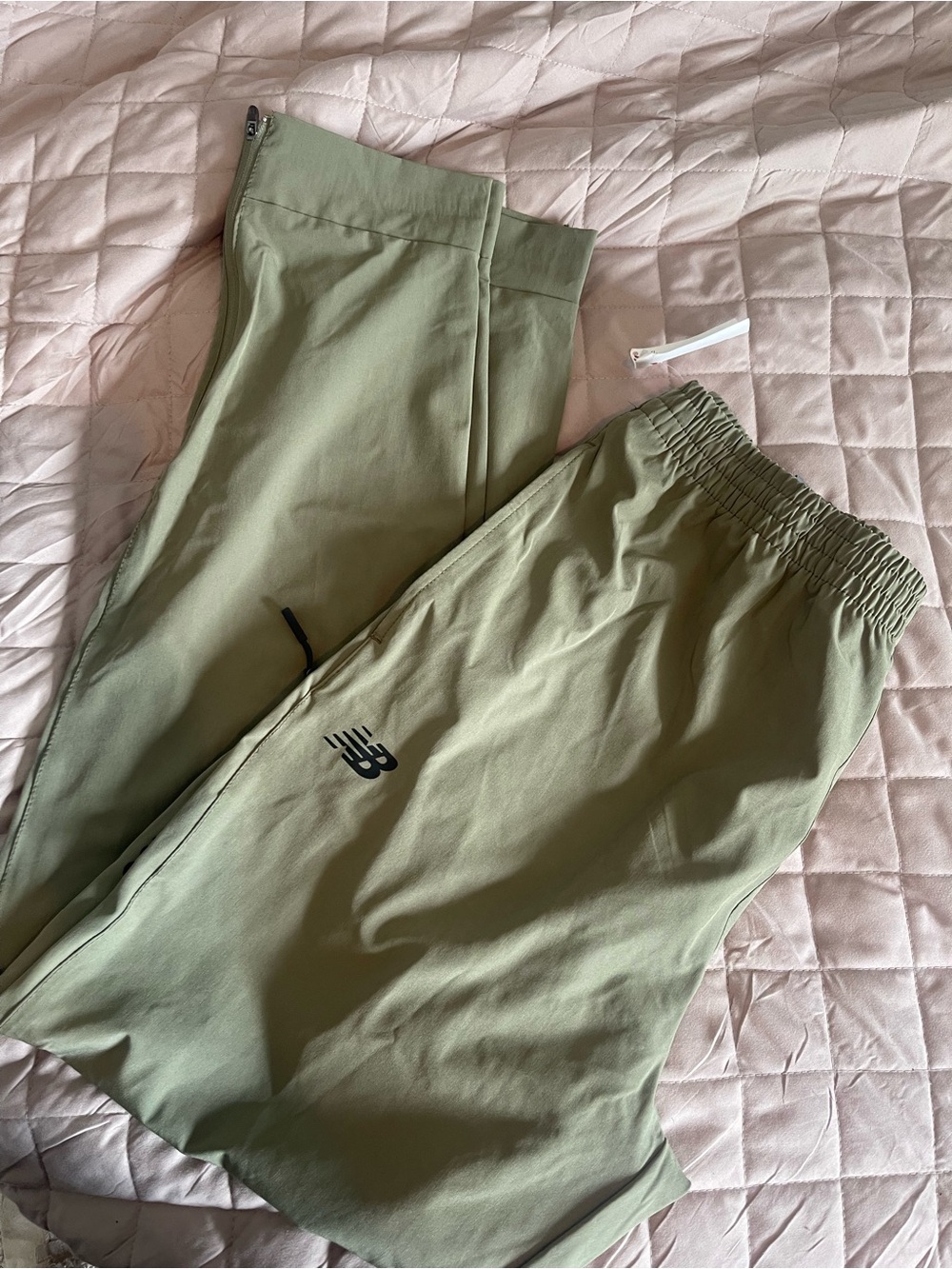 New Balance Olive Green Lightweight Track Pants